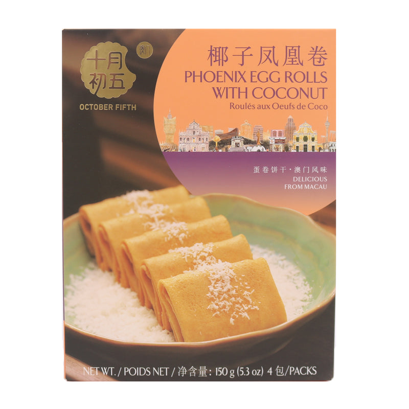 October Fifth Phoenix Egg Rolls With Coconut 150g | Tuk Tuk Mart
