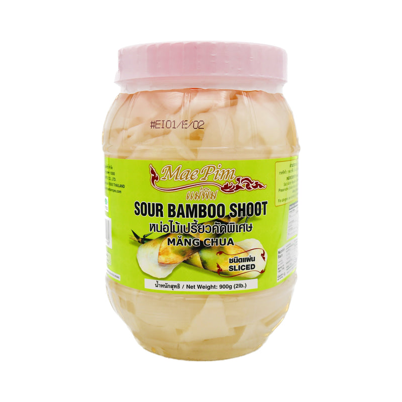 Mae Pim Sour Bamboo Shoot (Mang Chua) 酸筍片 900g | Tuk Tuk Mart