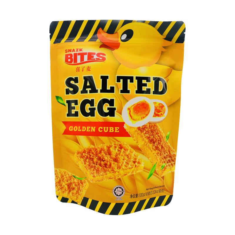 My Bizcuit Salted Egg Flavoured Cookies (Golden Cube) 喜了麦鹹蛋黃威化餅乾 100g | Tuk Tuk Mart