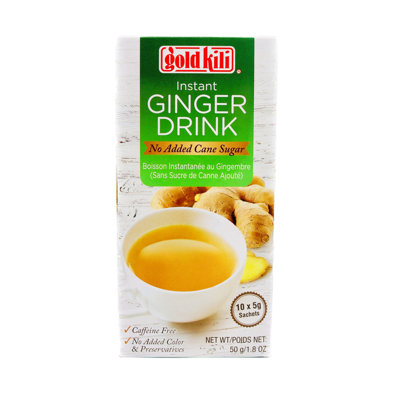 Gold Kili Instant Ginger Drink with No Added Cane Sugar (5g*10 Sachets) 50g | Tuk Tuk Mart