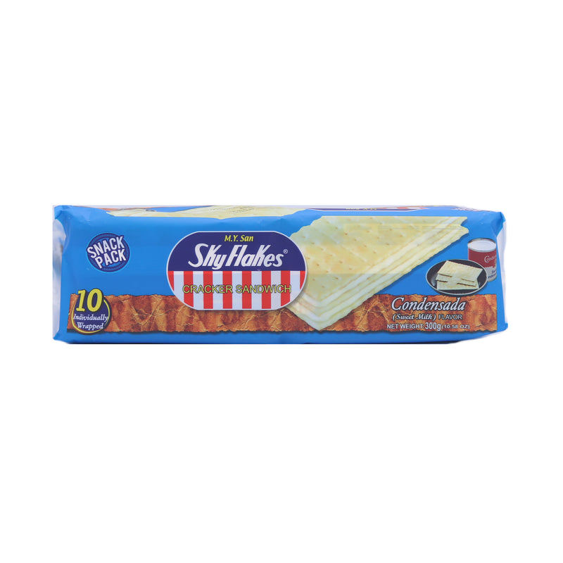 Sky Flakes Cracker Sandwich with Sweet Milk Flavour Cream Filling 300g (10x30g) | Tuk Tuk Mart
