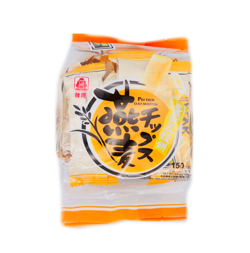 Pei Tien Oatcake (Egg Yolk) 北田燕麥五穀餅-蛋黃 150g | Tuk Tuk Mart