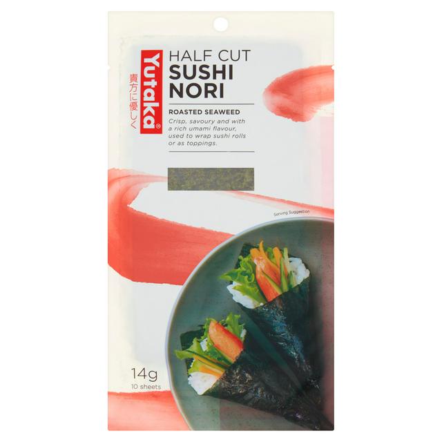 Yutaka Half Cut Sushi Nori 14g (10 sheets) | Tuk Tuk Mart