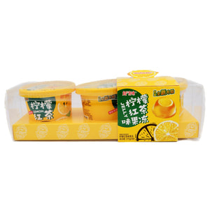 Yo!Man Lemon Tea Pudding with Sugar & Sweetener 超友味檸檬紅茶布丁三連杯 (125g*3Pcs) 375g | Tuk Tuk Mart